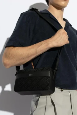 FERRAGAMO CZARNY Torba na ramię z logo