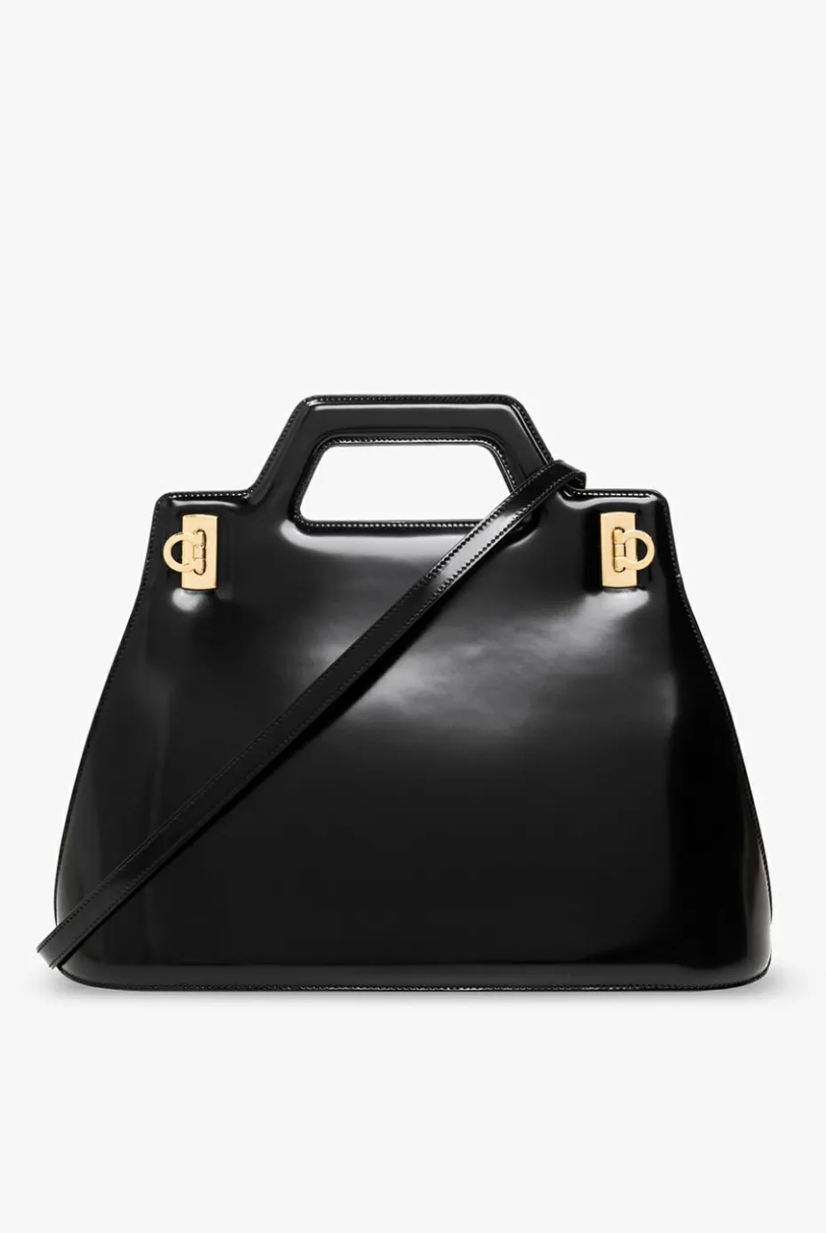 FERRAGAMO CZARNY Torba na ramię ‘Wanda Medium’