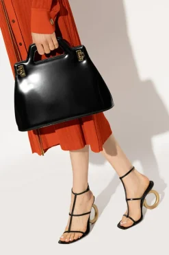 FERRAGAMO CZARNY Torba na ramię ‘Wanda Medium’