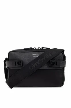 FERRAGAMO CZARNY Torba na ramię `Twins`