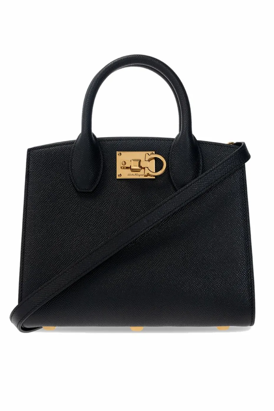 FERRAGAMO CZARNY Torba na ramię ‘Ferragamo Studio Box’