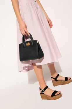 FERRAGAMO CZARNY Torba na ramię ‘Ferragamo Studio Box’