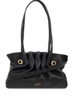 FERRAGAMO CZARNY Torba na ramię `Pierc Small`