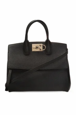 FERRAGAMO CZARNY Torba na ramię ‘The Studio’
