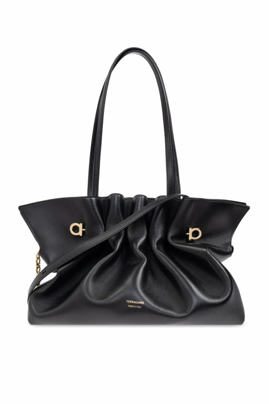 FERRAGAMO CZARNY Torba na ramię `Pierc Medium`