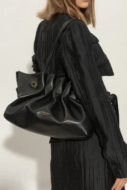 FERRAGAMO CZARNY Torba na ramię `Pierc Medium`