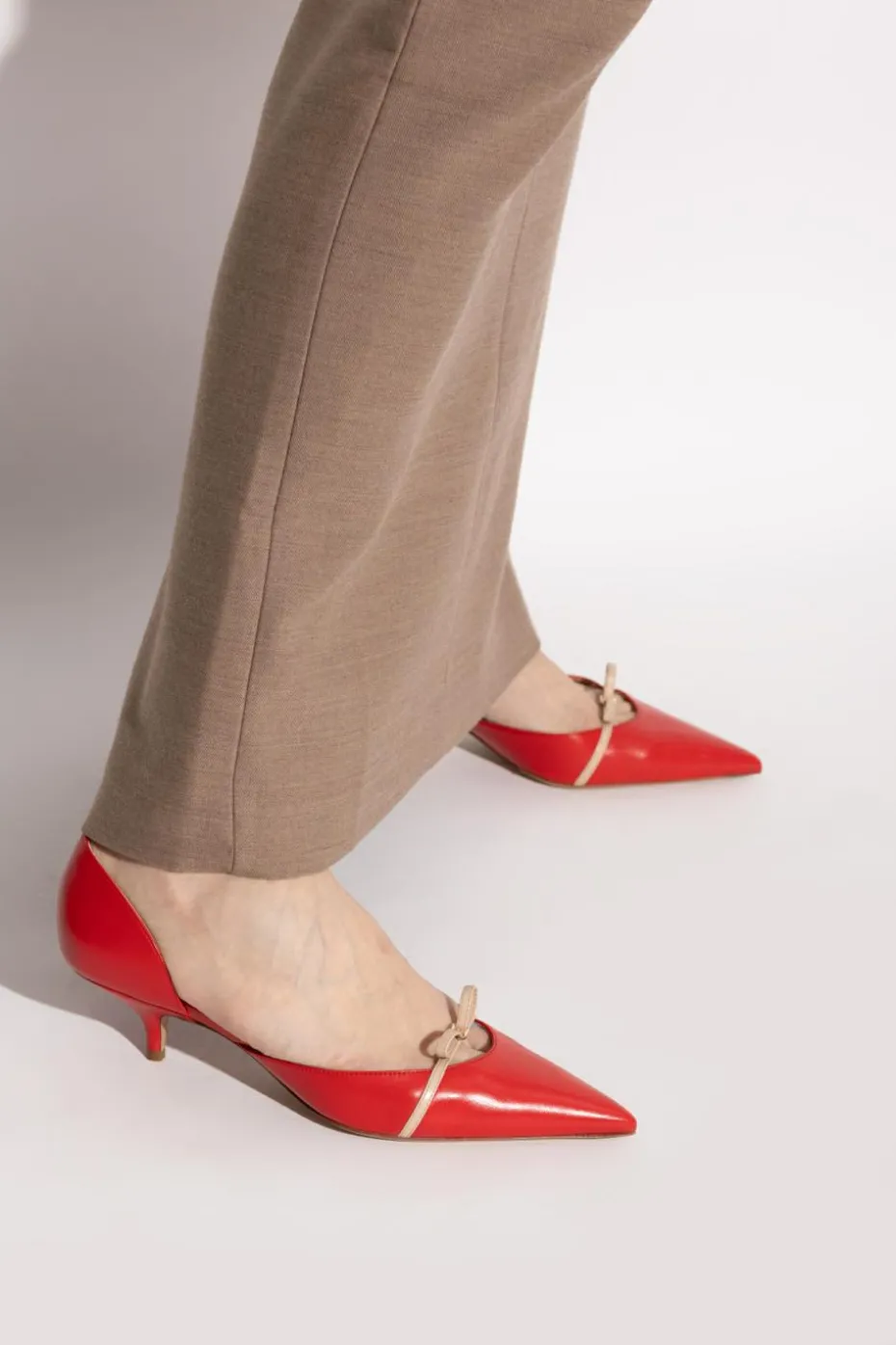 FERRAGAMO CZERWONY Buty na obcasie `Gyoia`