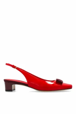 FERRAGAMO CZERWONY Buty na obcasie `Rivada`