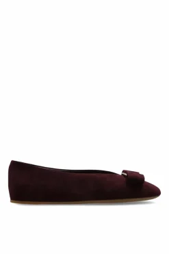 FERRAGAMO FIOLETOWY Baleriny `Vanna I`