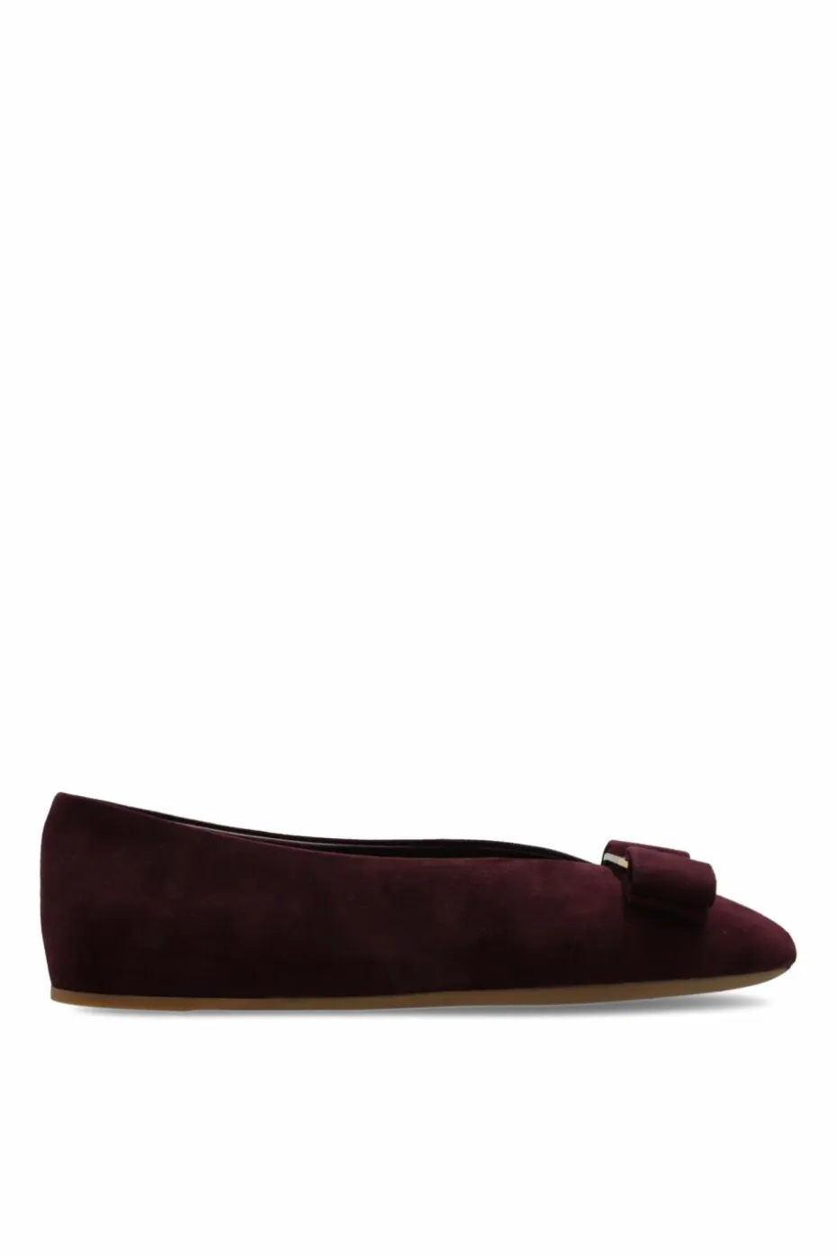 FERRAGAMO FIOLETOWY Baleriny `Vanna I`