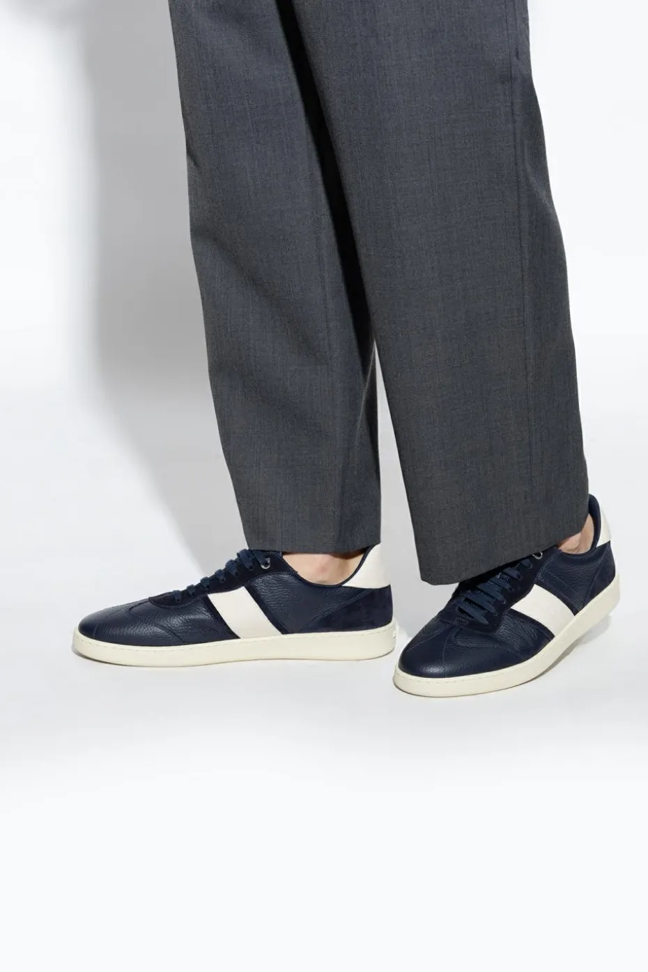 FERRAGAMO GRANATOWY Buty sportowe ‘Achille’