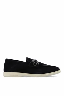 FERRAGAMO GRANATOWY Buty ‘Drame’