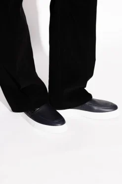FERRAGAMO GRANATOWY Buty `Brad`