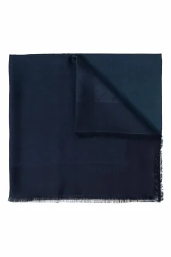FERRAGAMO GRANATOWY Chusta z monogramem