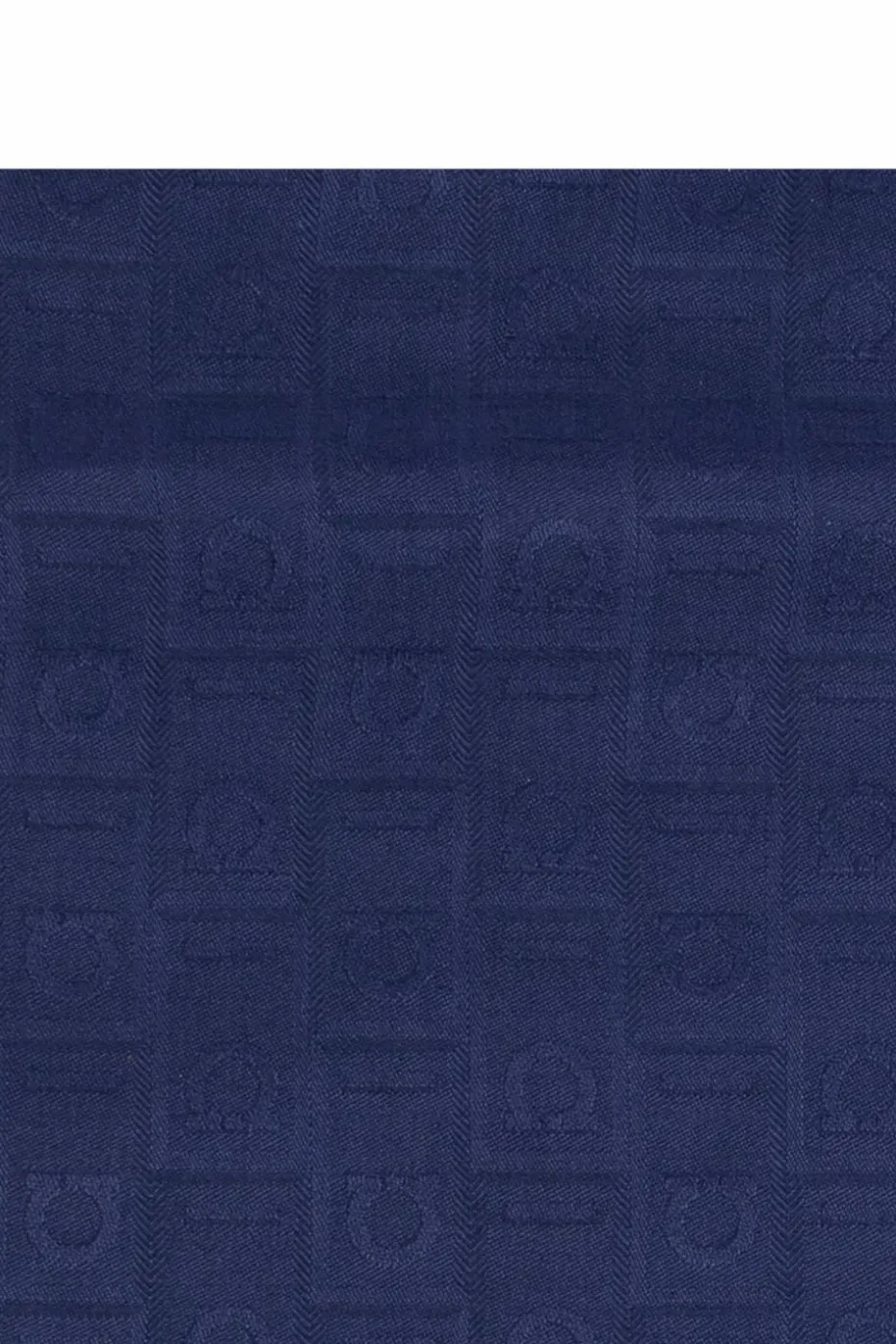 FERRAGAMO GRANATOWY Szal z monogramem
