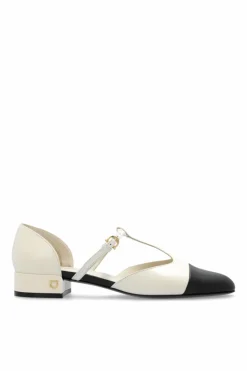 FERRAGAMO kremowy Buty `Linette`