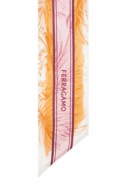 FERRAGAMO MULTIKOLOR Jedwabna apaszka