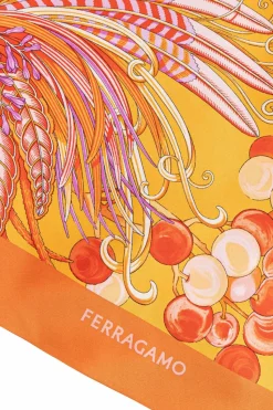 FERRAGAMO MULTIKOLOR Jedwabny szal