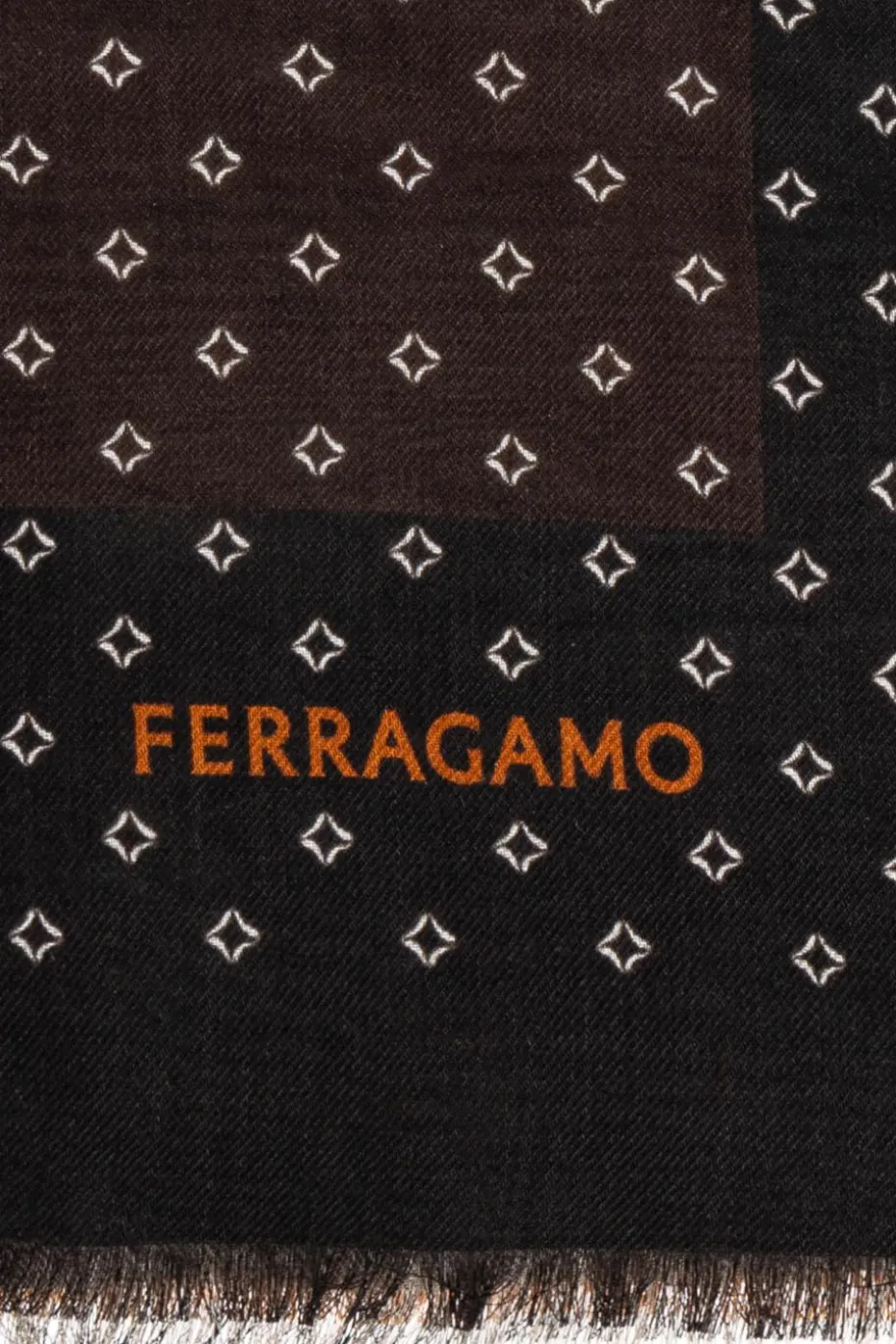 FERRAGAMO MULTIKOLOR Kaszmirowa chusta