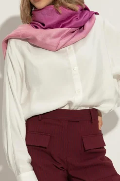 FERRAGAMO RÓŻOWY Chusta z monogramem