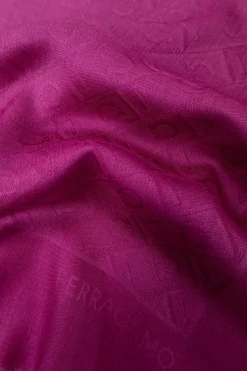 FERRAGAMO RÓŻOWY Chusta z monogramem