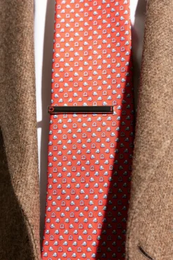 FERRAGAMO SREBRNY Spinka do krawata