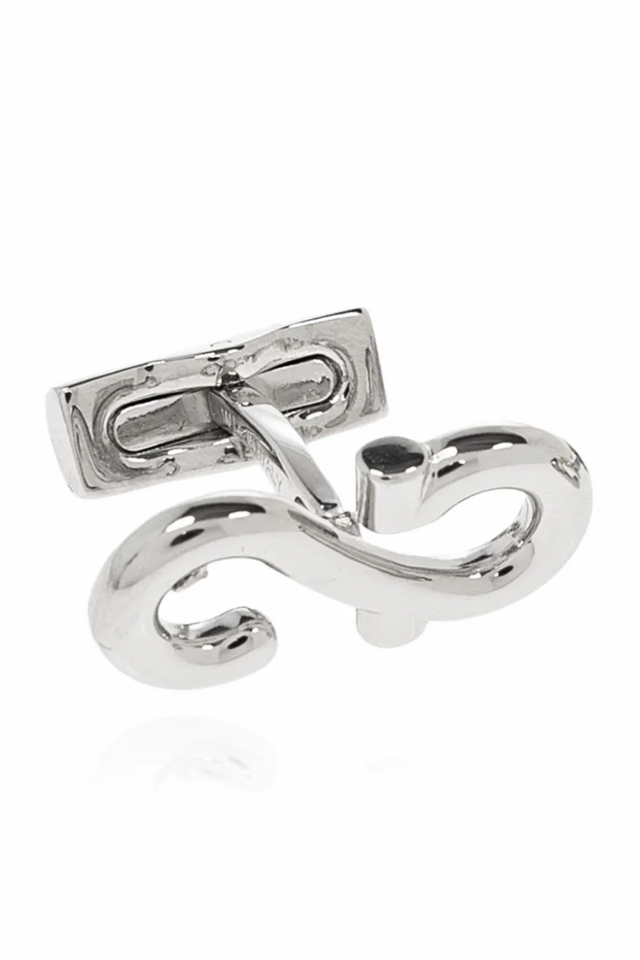 FERRAGAMO SREBRNY Spinki do mankietów w kształcie logo