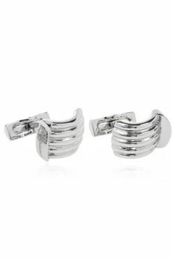 FERRAGAMO SREBRNY Spinki do mankiet