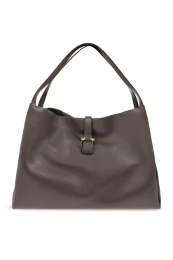 FERRAGAMO SZARY Torba typu `shopper` rozmiar `large`