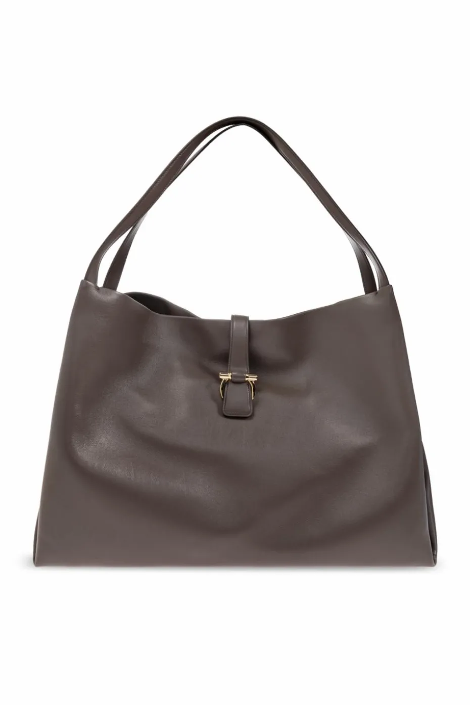 FERRAGAMO SZARY Torba typu `shopper` rozmiar `large`