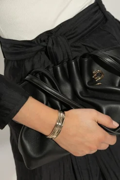 FERRAGAMO ZŁOTY Mosiężna bransoleta