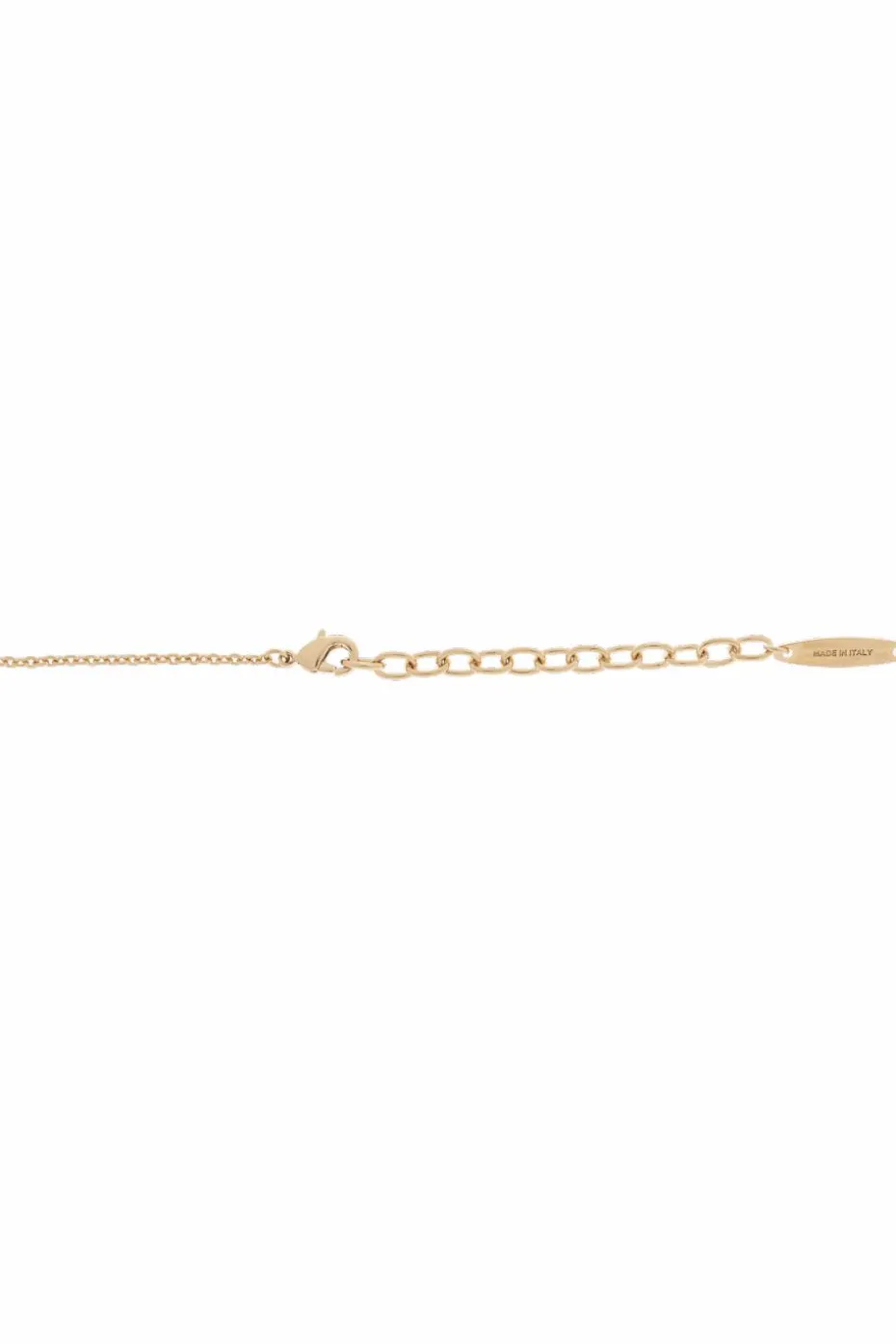 FERRAGAMO ZŁOTY Naszyjnik z zawieszą w kształcie logo