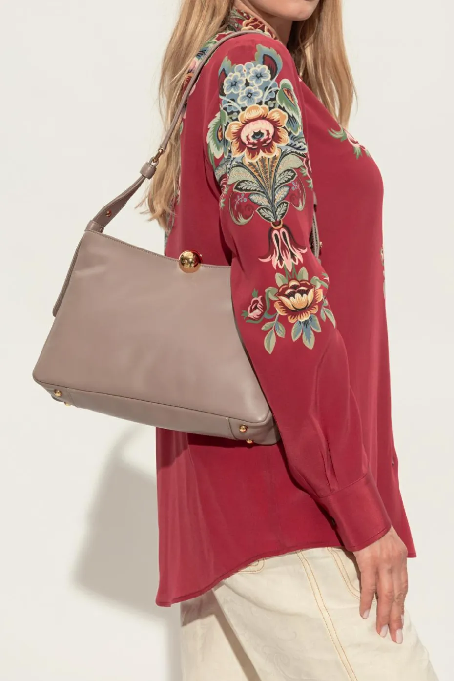 Furla beżowy Torba na ramię `Sfera Soft Medium`