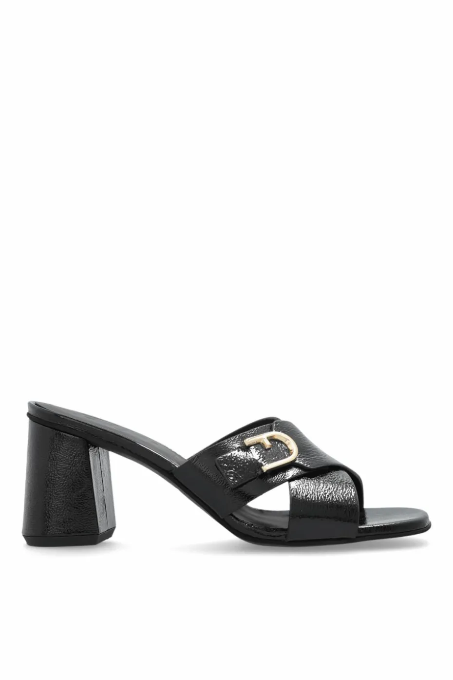 Furla CZARNY Klapki na obcasie `Chic`