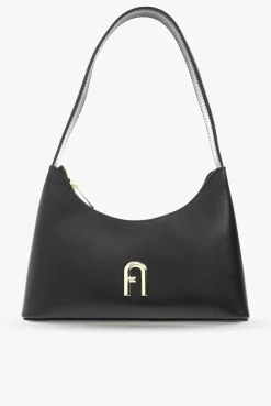 Furla CZARNY Torba ‘Diamante Mini’ typu ‘hobo’