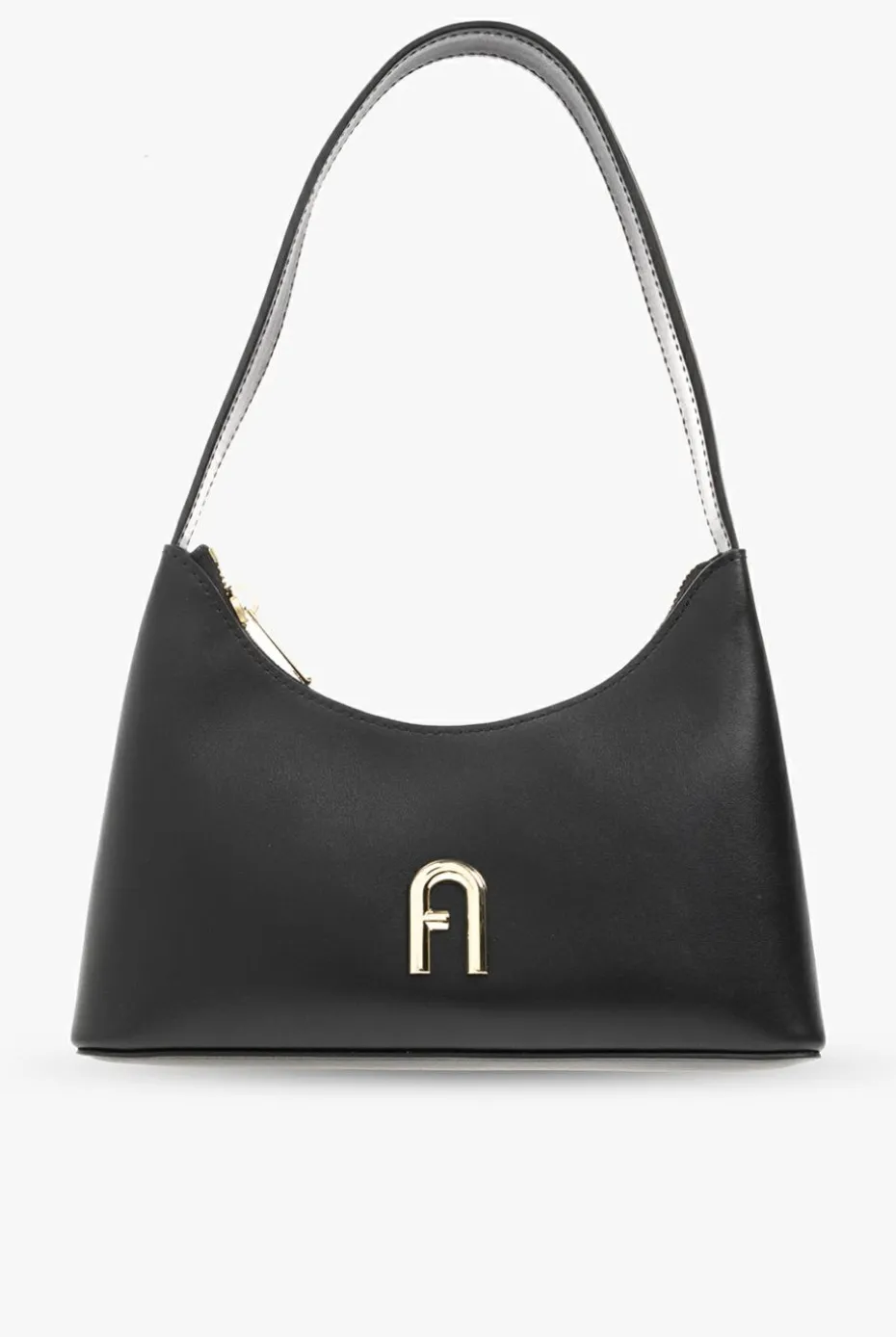 Furla CZARNY Torba ‘Diamante Mini’ typu ‘hobo’