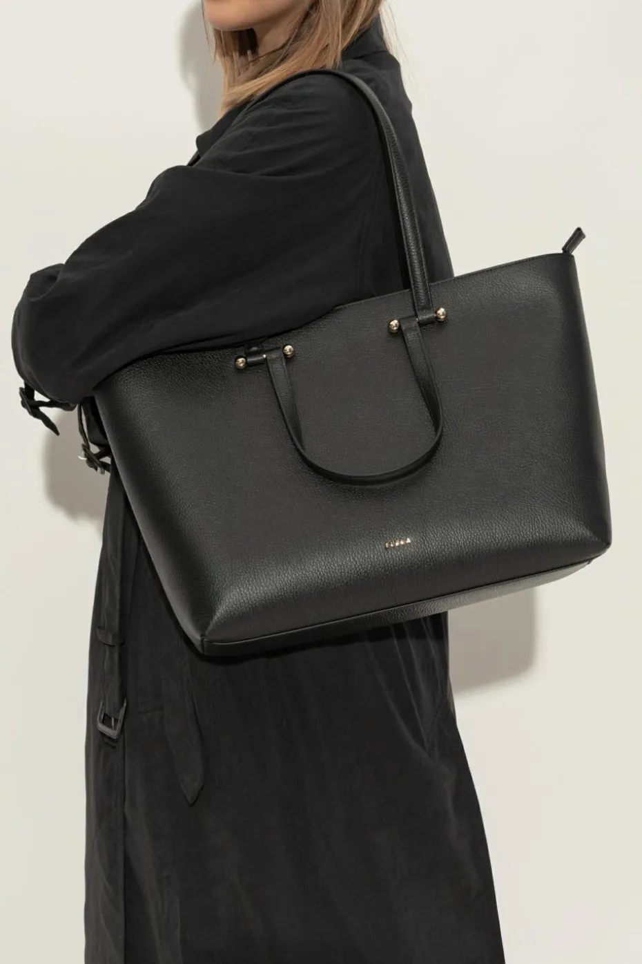 Furla CZARNY Torba `Duetto Large` typu `shopper`