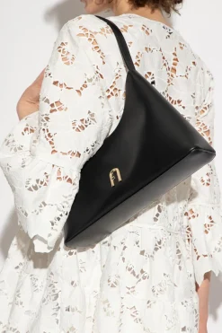 Furla CZARNY Torba na ramię ‘Diamante Small’