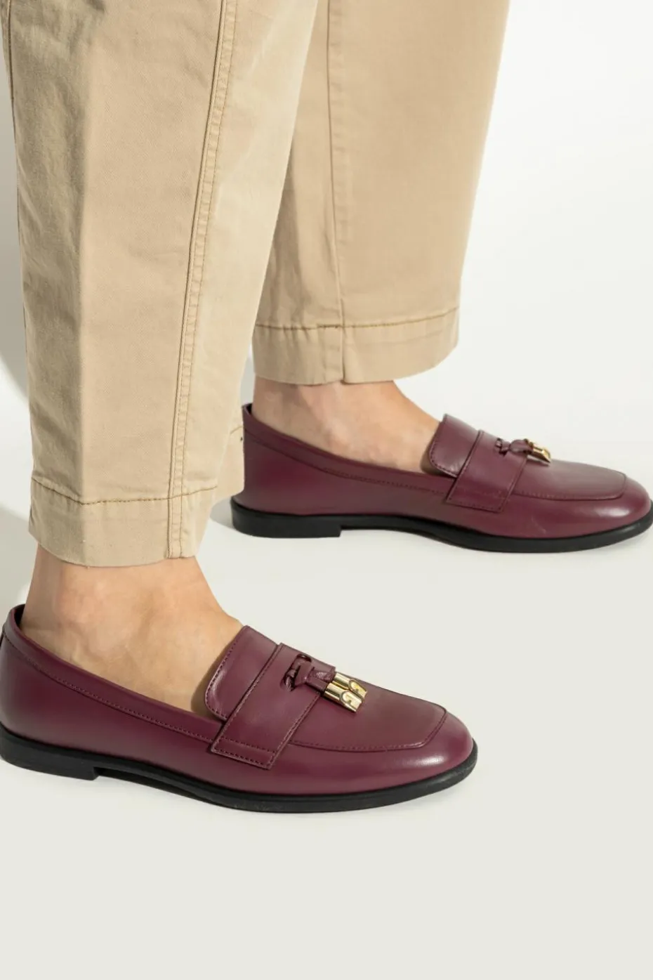 Furla FIOLETOWY Buty `Goccia` typu `loafers`