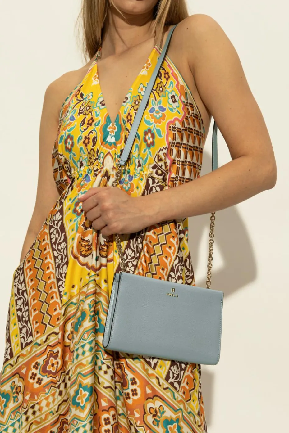 Furla jasnoniebieski Torba na ramię `Camelia Mini`
