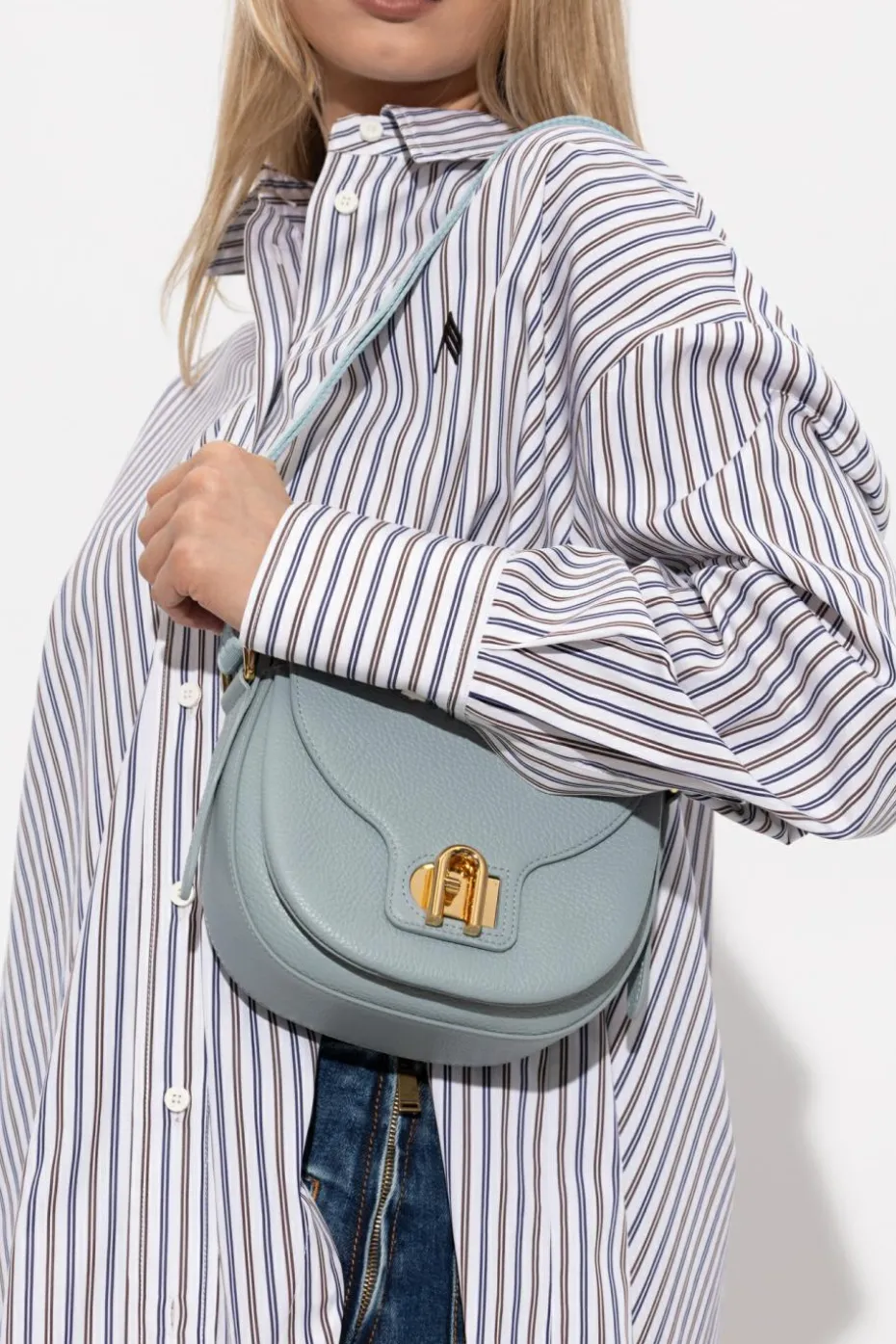 Furla NIEBIESKI Torba na ramię `Lotus Mini`