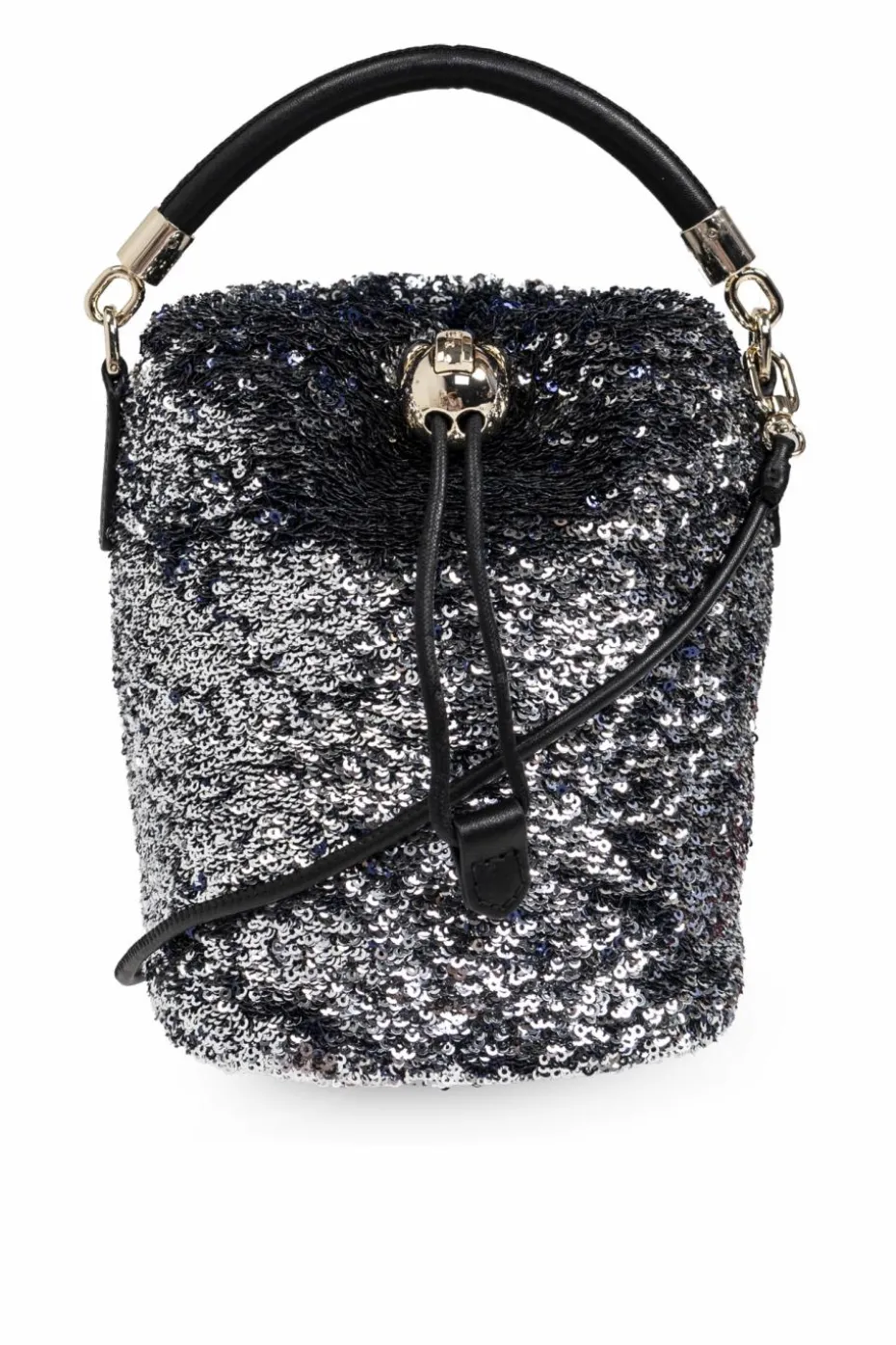 Furla SREBRNY Torba do ręki `Mionido` typu `bucket`