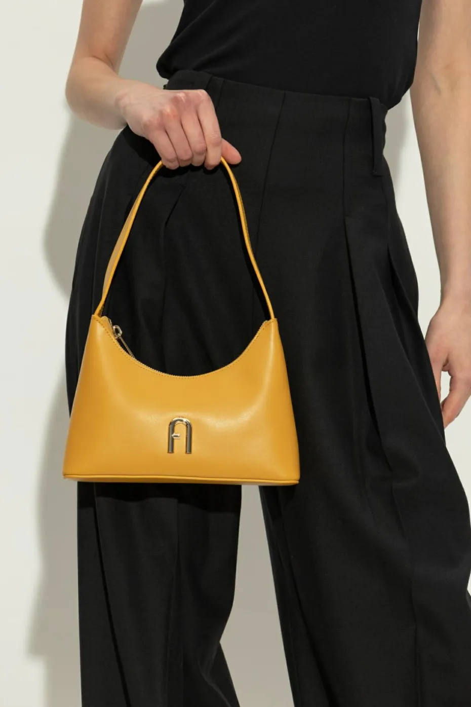 Furla ŻÓŁTY Torba na ramię `Diamante Mini`
