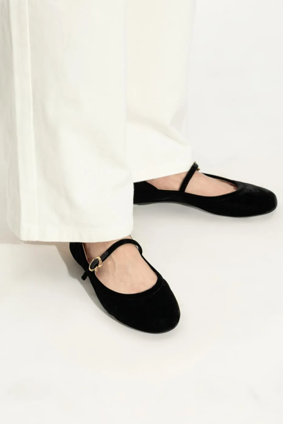 Gianvito Rossi CZARNY Baleriny `Carla`
