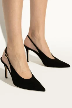 Gianvito Rossi CZARNY Buty na obcasie `Robbie Sling`