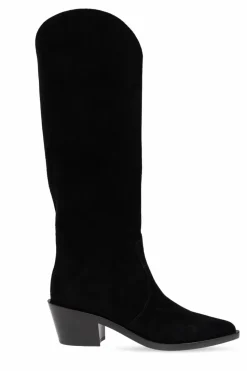 Gianvito Rossi CZARNY Kozaki na obcasie `Waylon`