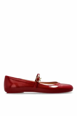 Gianvito Rossi CZERWONY Baleriny `Carla`
