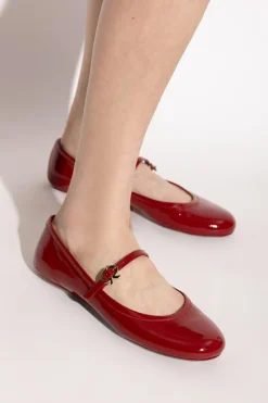 Gianvito Rossi CZERWONY Baleriny `Carla`