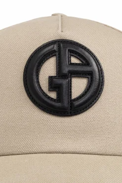 Giorgio Armani beżowy Czapka z daszkiem