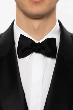Giorgio Armani CZARNY Jedwabna mucha